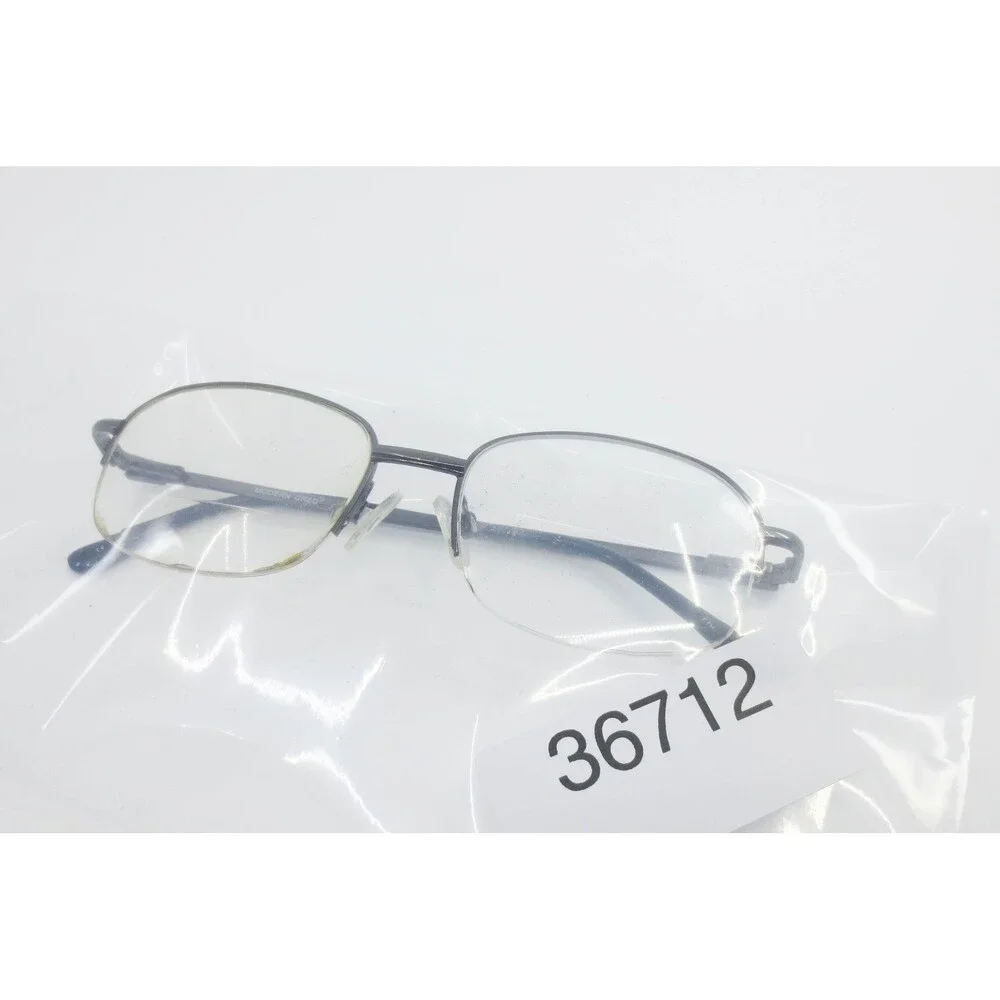Modern Greg Eyeglasses Gunmetal Semi Rimless Metal Frames 54-16-145 36712